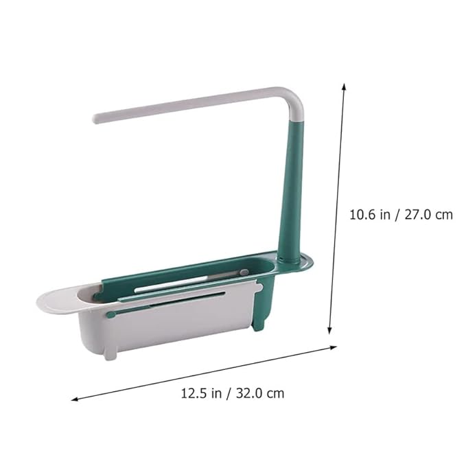 2-in-1 Telescopic Sink Storage Rack