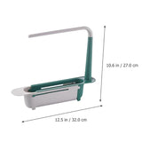 2-in-1 Telescopic Sink Storage Rack