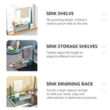 2-in-1 Telescopic Sink Storage Rack