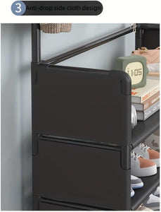 Shoe Rack With Coat Hanger