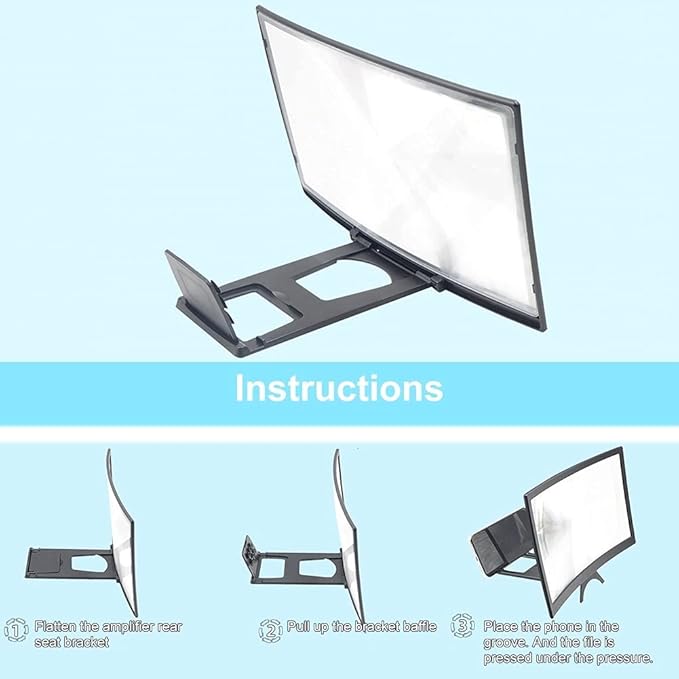 CURVED PHONE HD SCREEN AMPLIFIER