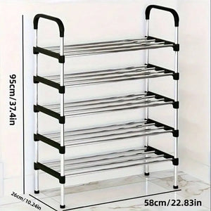 5 Layer Stainless Steel Shoe Rack