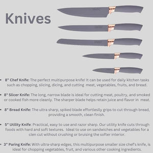 Kitchen Utensils Set With Silicone Cutting Board