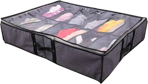 12 Grid Under Bed Shoe Organiser