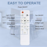 2 in 1 LED Socket Fan Light