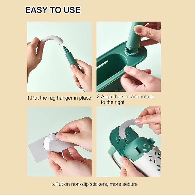 2-in-1 Telescopic Sink Storage Rack