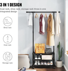 3 Layer Attachable cloth/coat Rack