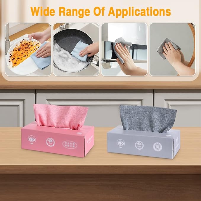 Reusable Microfiber Wipes (20 pieces)