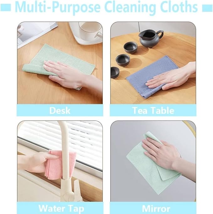 Reusable Microfiber Wipes (20 pieces)