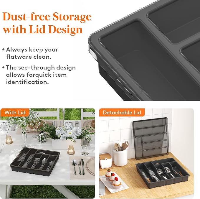 Expandable Silverware Storage Organizer