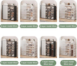 5 layer Portable Curtain Shoe Rack