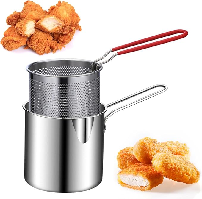 STAINLESS STEEL DEEP FRYER FRYING POT