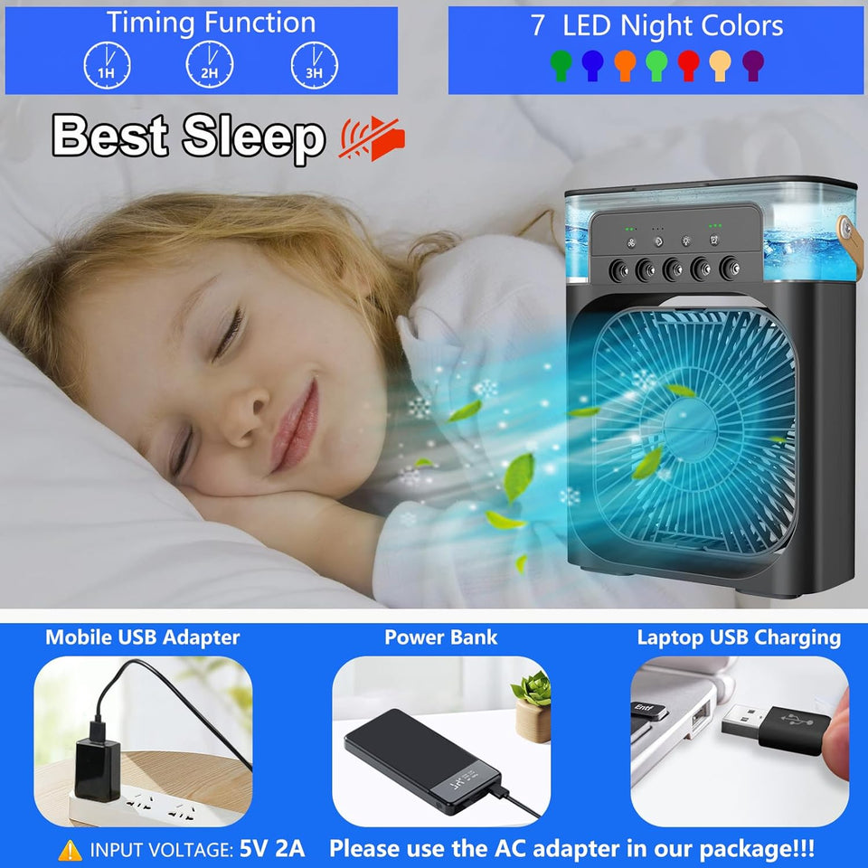 Rechargeable Mist Fan
