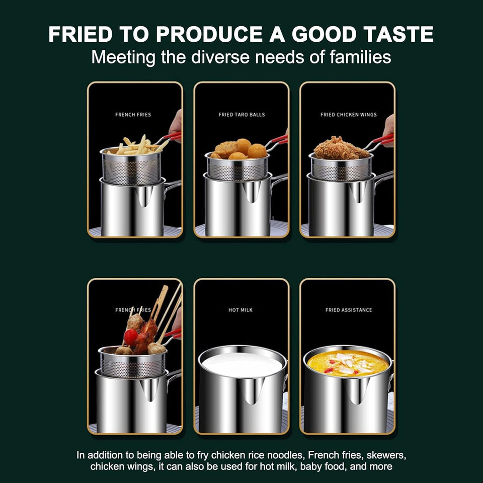 STAINLESS STEEL DEEP FRYER FRYING POT