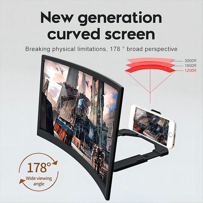 Curved Screen Mobile Phone Amplifier