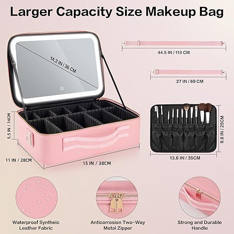 Smart LED Cosmetic Makeup Organizer