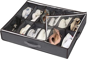 12 Grid Under Bed Shoe Organiser