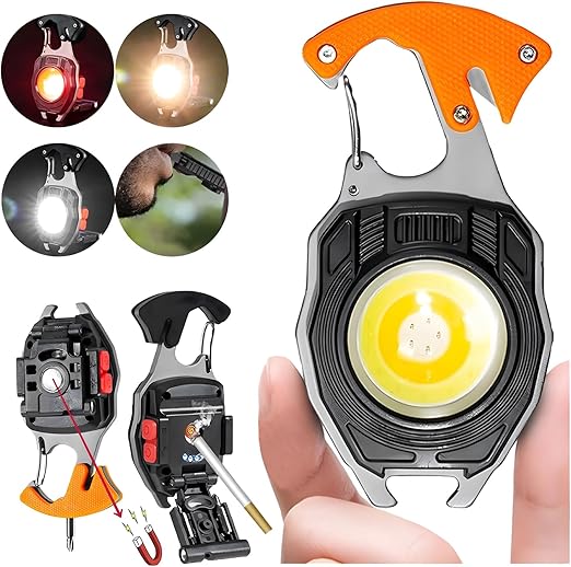 Multipurpose Keychain With LED light and Lighter
