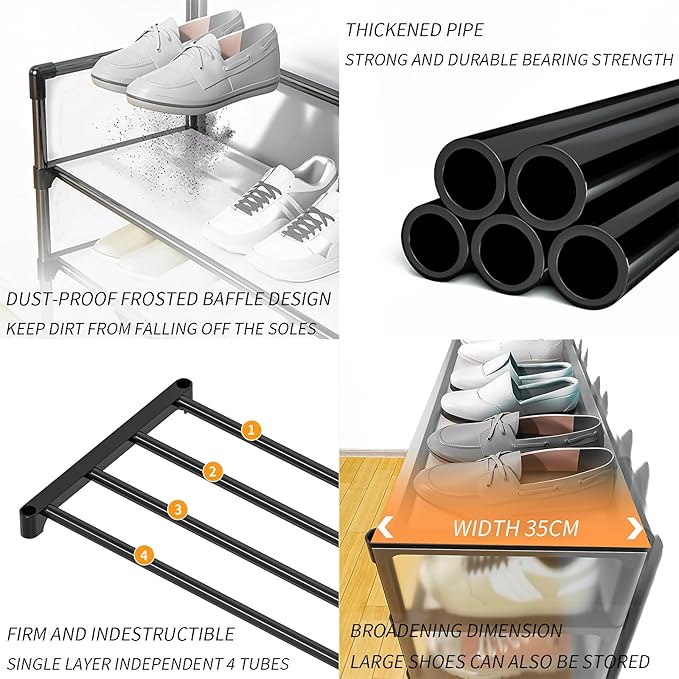 5 layer Dustproof Coat Rack & Shoe Rack