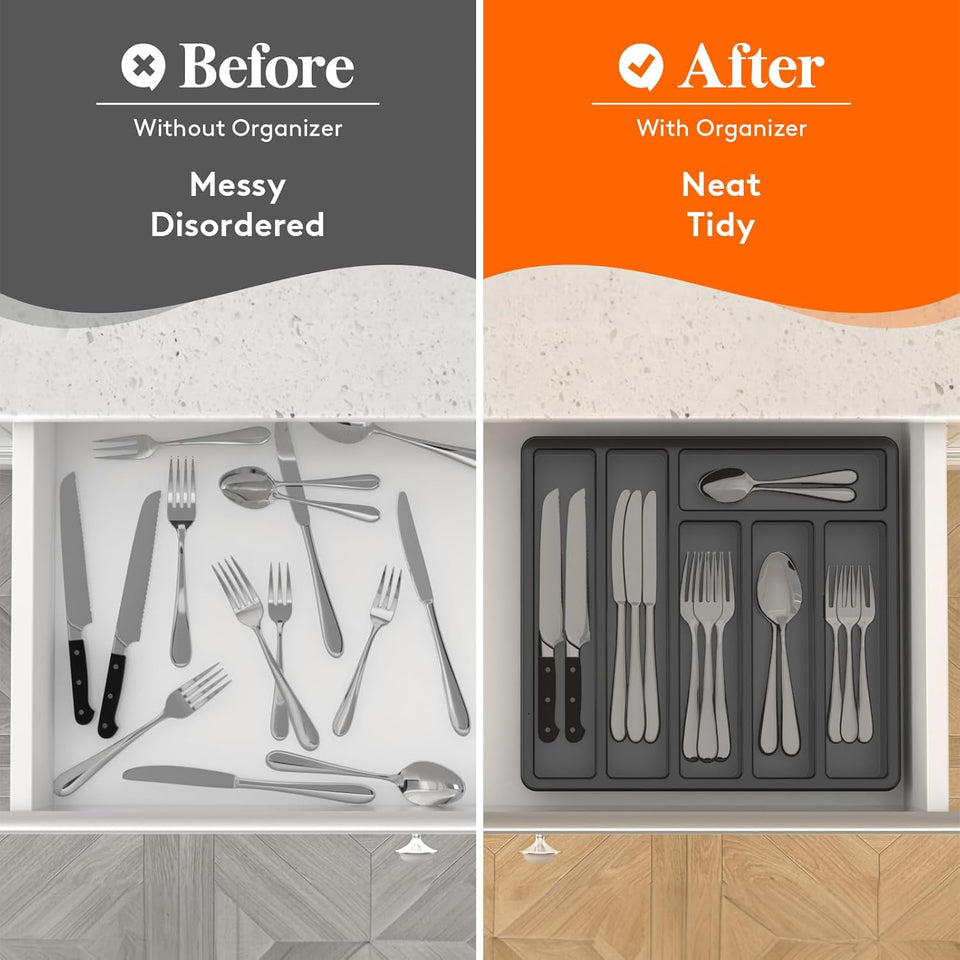 Expandable Silverware Storage Organizer