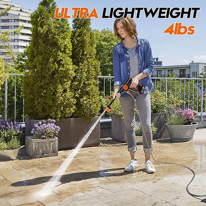 Rechargeable Pressure Washer Gun