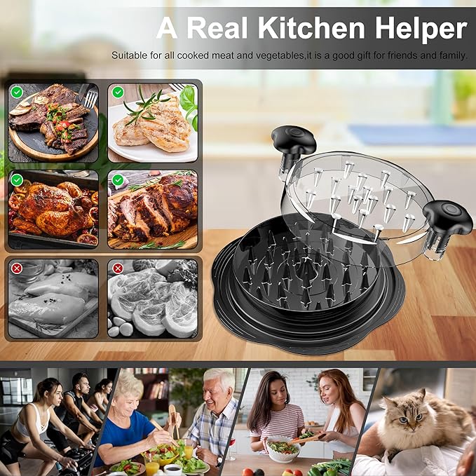 Manual chicken shredder