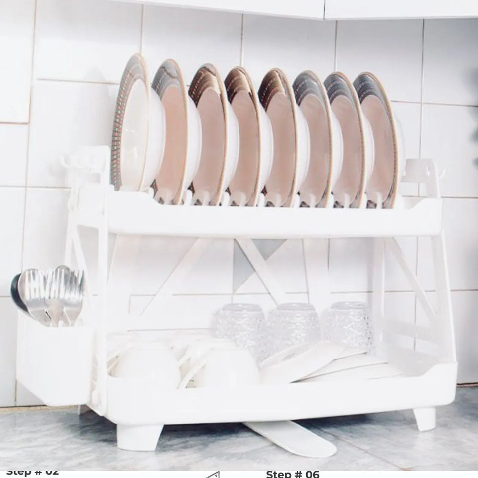 Multi-Purpose plastic Plate Rack