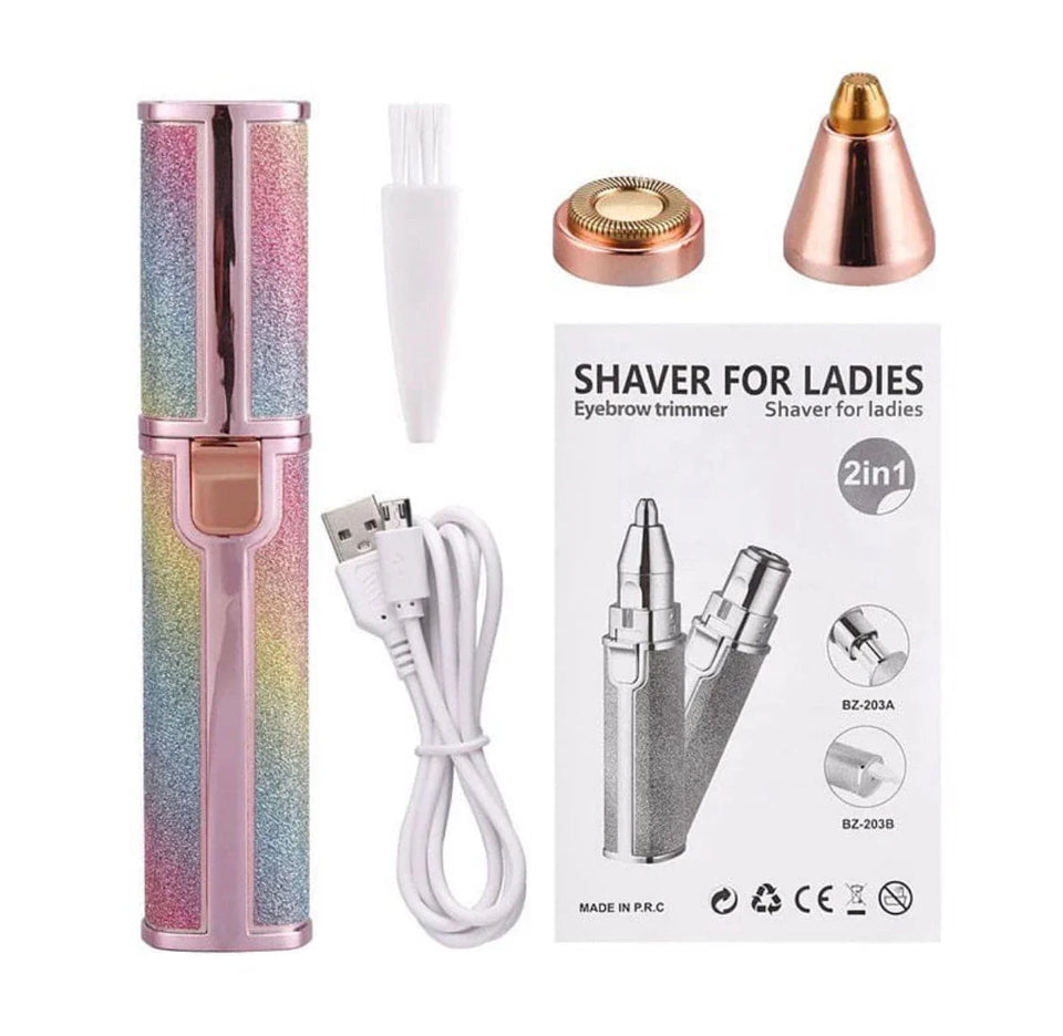 2 in 1 electric and rechargeable hair remover