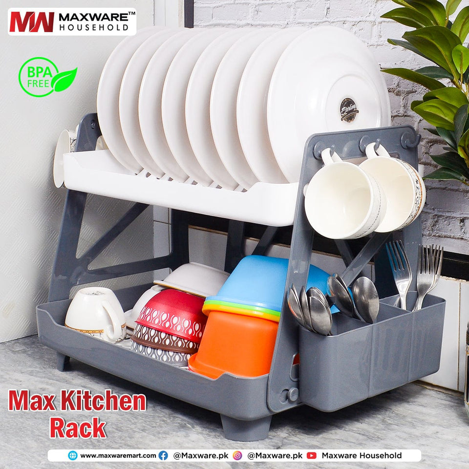 Multi-Purpose plastic Plate Rack