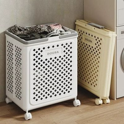 Foldable Laundry Basket With tire