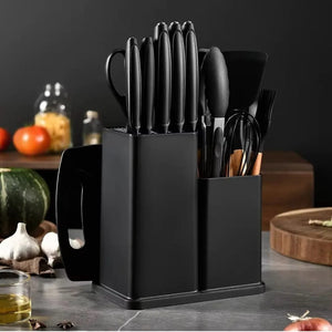 Kitchen Utensils Set With Silicone Cutting Board