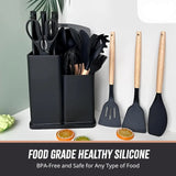 Kitchen Utensils Set With Silicone Cutting Board